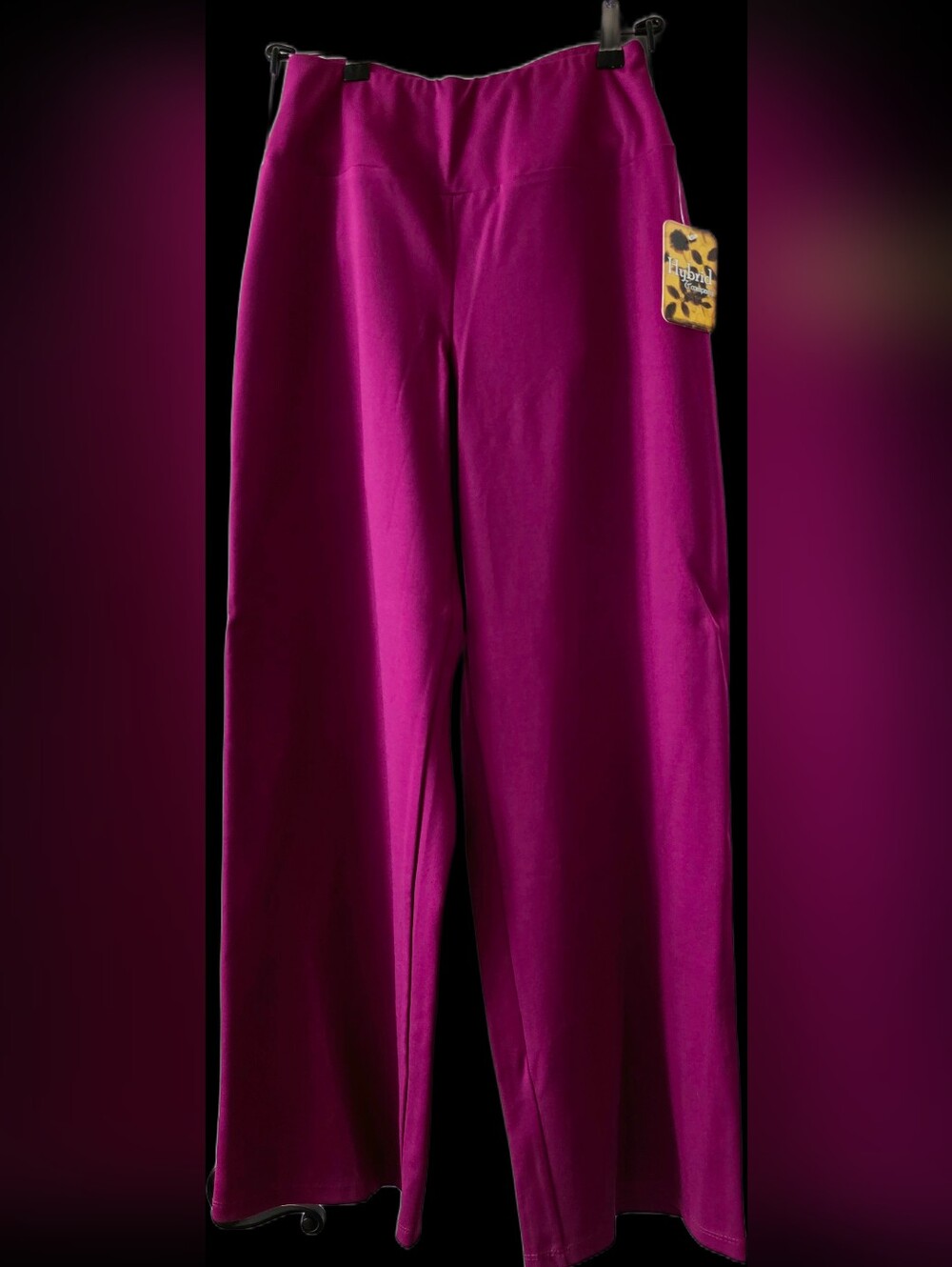 Hybrid & Company Fuchsia Wide-Leg Trousers